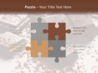 A Pile Of Chocolate Pieces With A Bite Taken Out Of It PowerPoint Template
