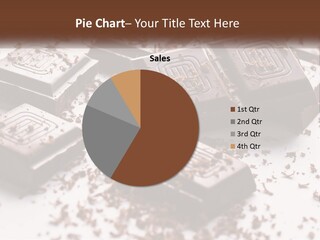 A Pile Of Chocolate Pieces With A Bite Taken Out Of It PowerPoint Template