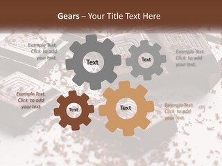 A Pile Of Chocolate Pieces With A Bite Taken Out Of It PowerPoint Template