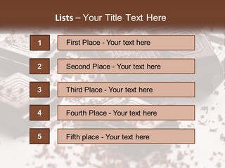 A Pile Of Chocolate Pieces With A Bite Taken Out Of It PowerPoint Template