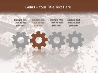 A Pile Of Chocolate Pieces With A Bite Taken Out Of It PowerPoint Template