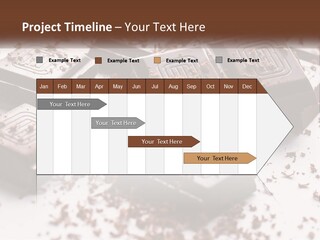 A Pile Of Chocolate Pieces With A Bite Taken Out Of It PowerPoint Template