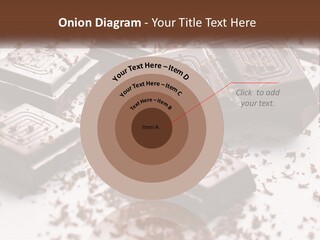 A Pile Of Chocolate Pieces With A Bite Taken Out Of It PowerPoint Template