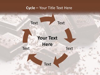 A Pile Of Chocolate Pieces With A Bite Taken Out Of It PowerPoint Template