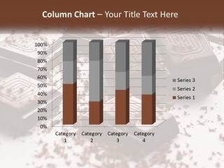 A Pile Of Chocolate Pieces With A Bite Taken Out Of It PowerPoint Template
