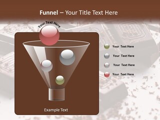 A Pile Of Chocolate Pieces With A Bite Taken Out Of It PowerPoint Template