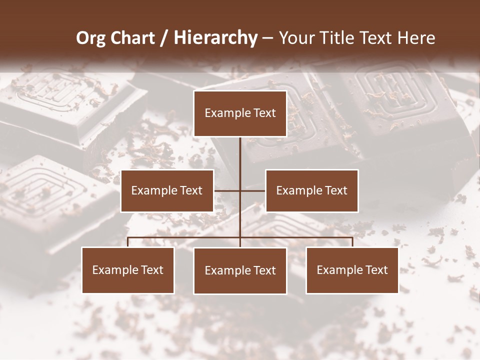 A Pile Of Chocolate Pieces With A Bite Taken Out Of It PowerPoint Template