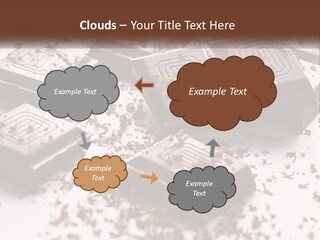 A Pile Of Chocolate Pieces With A Bite Taken Out Of It PowerPoint Template