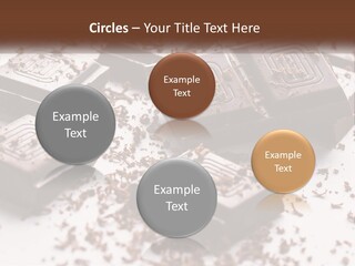 A Pile Of Chocolate Pieces With A Bite Taken Out Of It PowerPoint Template
