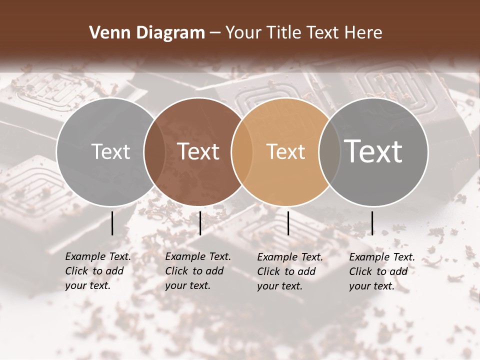 A Pile Of Chocolate Pieces With A Bite Taken Out Of It PowerPoint Template