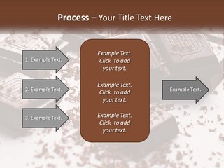 A Pile Of Chocolate Pieces With A Bite Taken Out Of It PowerPoint Template