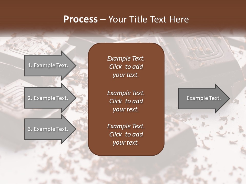 A Pile Of Chocolate Pieces With A Bite Taken Out Of It PowerPoint Template