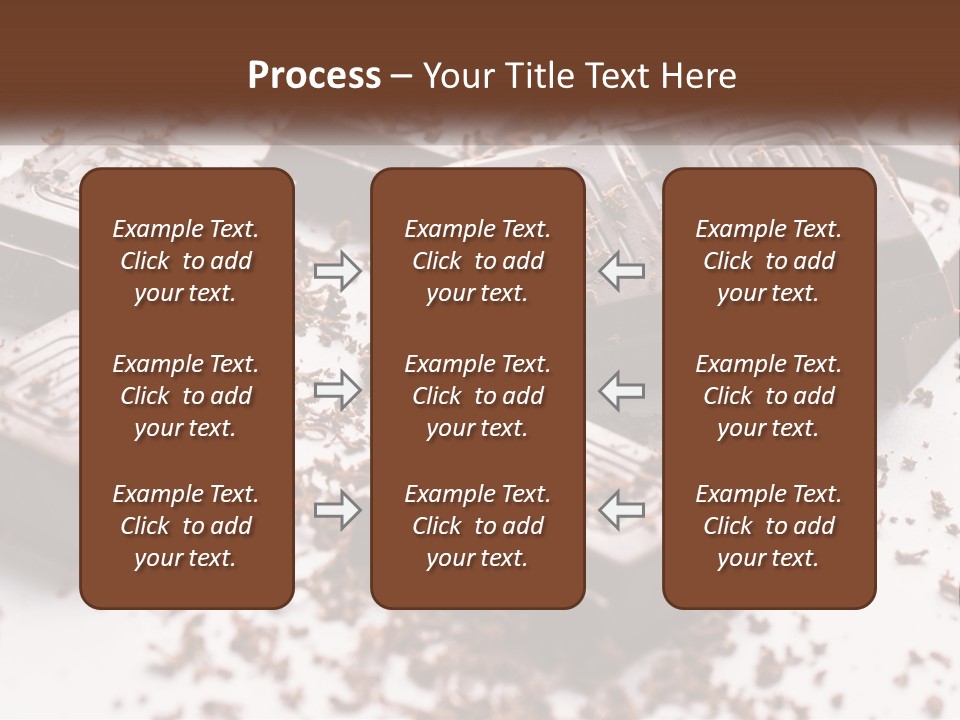 A Pile Of Chocolate Pieces With A Bite Taken Out Of It PowerPoint Template