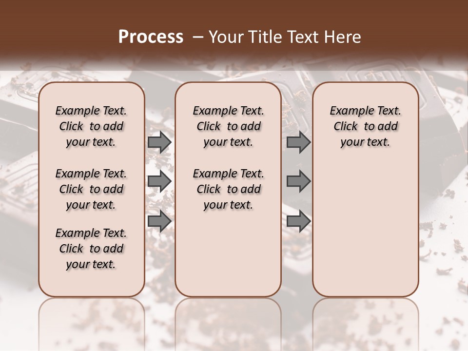 A Pile Of Chocolate Pieces With A Bite Taken Out Of It PowerPoint Template