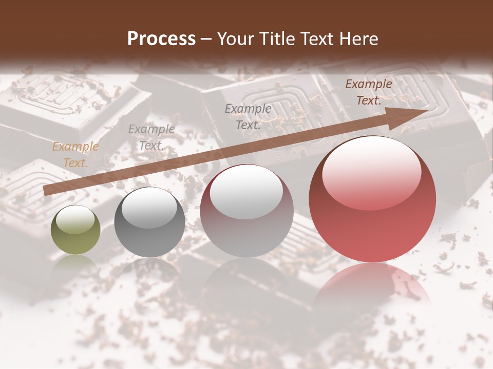 A Pile Of Chocolate Pieces With A Bite Taken Out Of It PowerPoint Template
