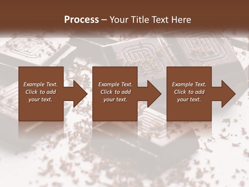 A Pile Of Chocolate Pieces With A Bite Taken Out Of It PowerPoint Template