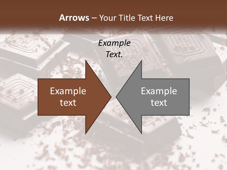 A Pile Of Chocolate Pieces With A Bite Taken Out Of It PowerPoint Template