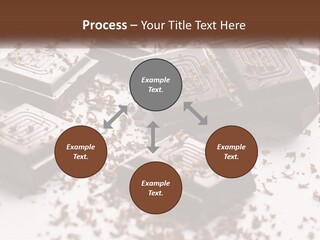 A Pile Of Chocolate Pieces With A Bite Taken Out Of It PowerPoint Template