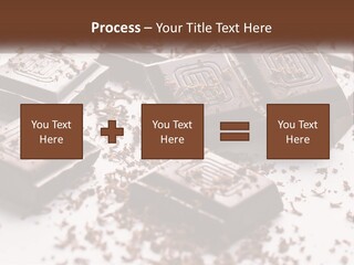 A Pile Of Chocolate Pieces With A Bite Taken Out Of It PowerPoint Template