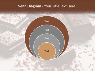A Pile Of Chocolate Pieces With A Bite Taken Out Of It PowerPoint Template
