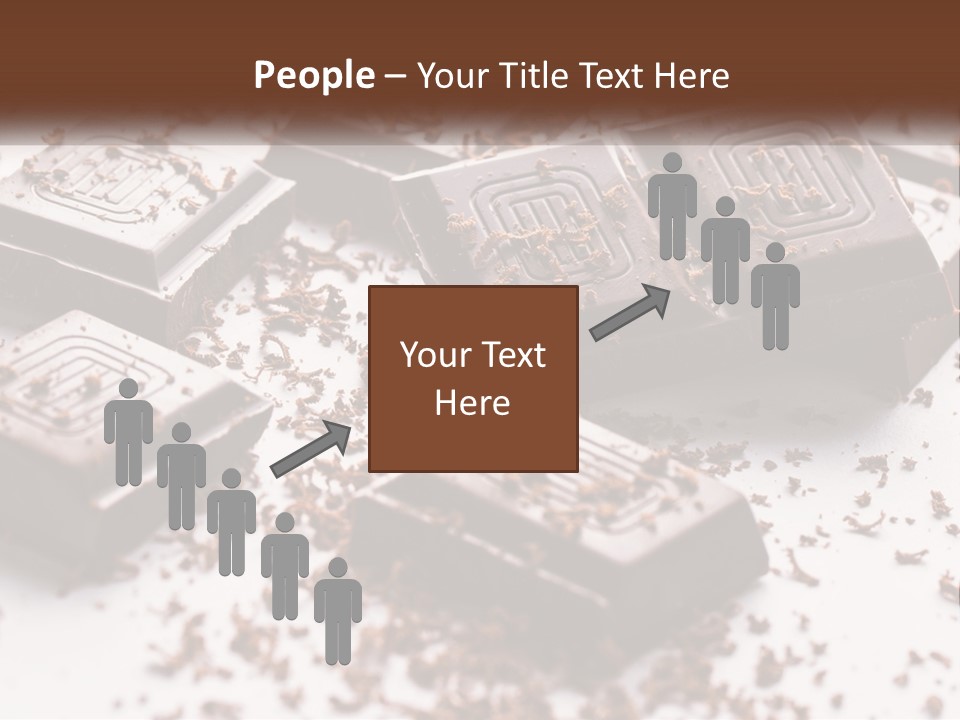 A Pile Of Chocolate Pieces With A Bite Taken Out Of It PowerPoint Template