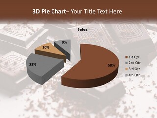 A Pile Of Chocolate Pieces With A Bite Taken Out Of It PowerPoint Template