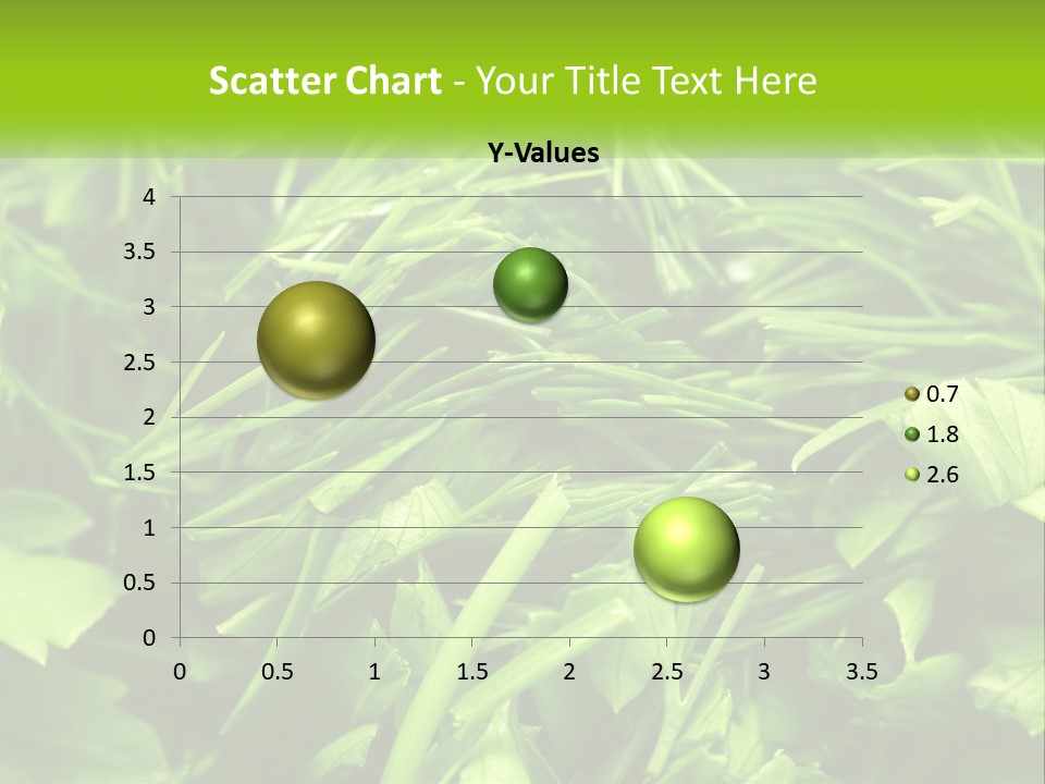 A Pile Of Green Leaves With The Words Name Of Presentation PowerPoint Template