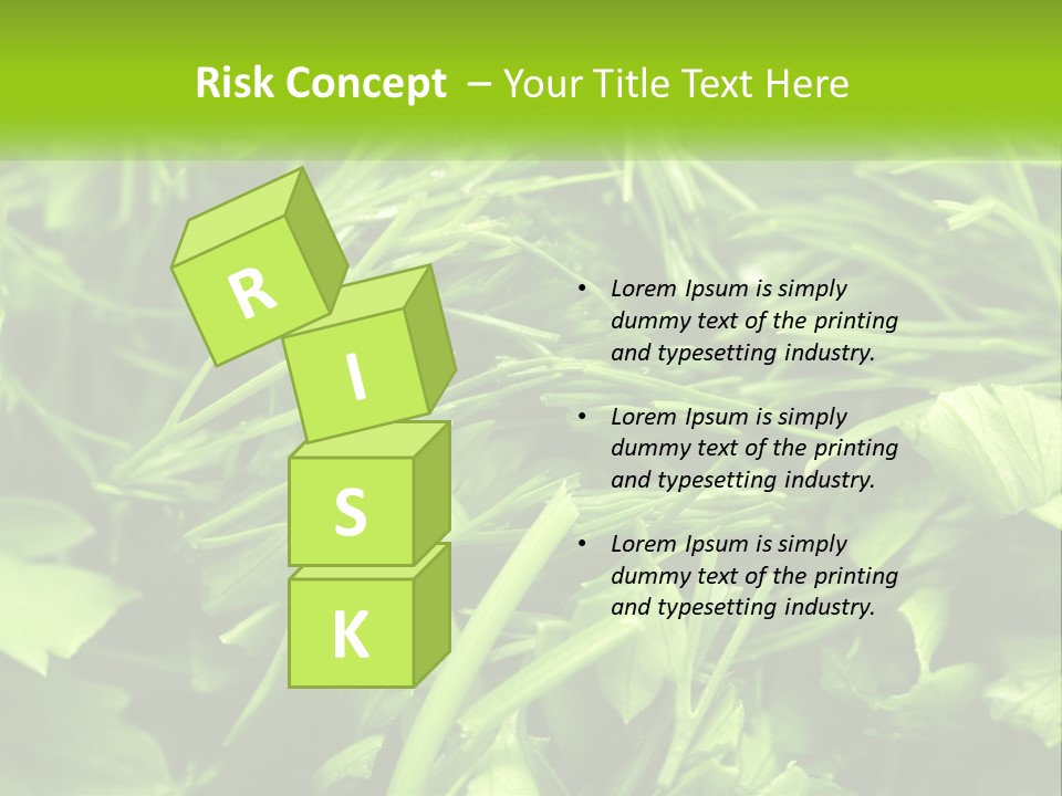 A Pile Of Green Leaves With The Words Name Of Presentation PowerPoint Template