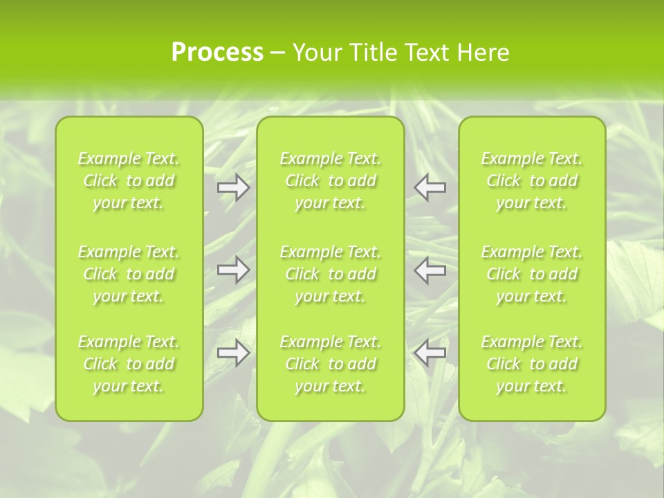 A Pile Of Green Leaves With The Words Name Of Presentation PowerPoint Template