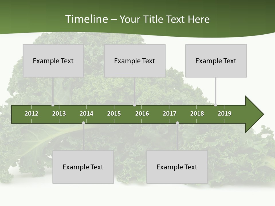 A Pile Of Green Leafy Vegetables On A White Background PowerPoint Template