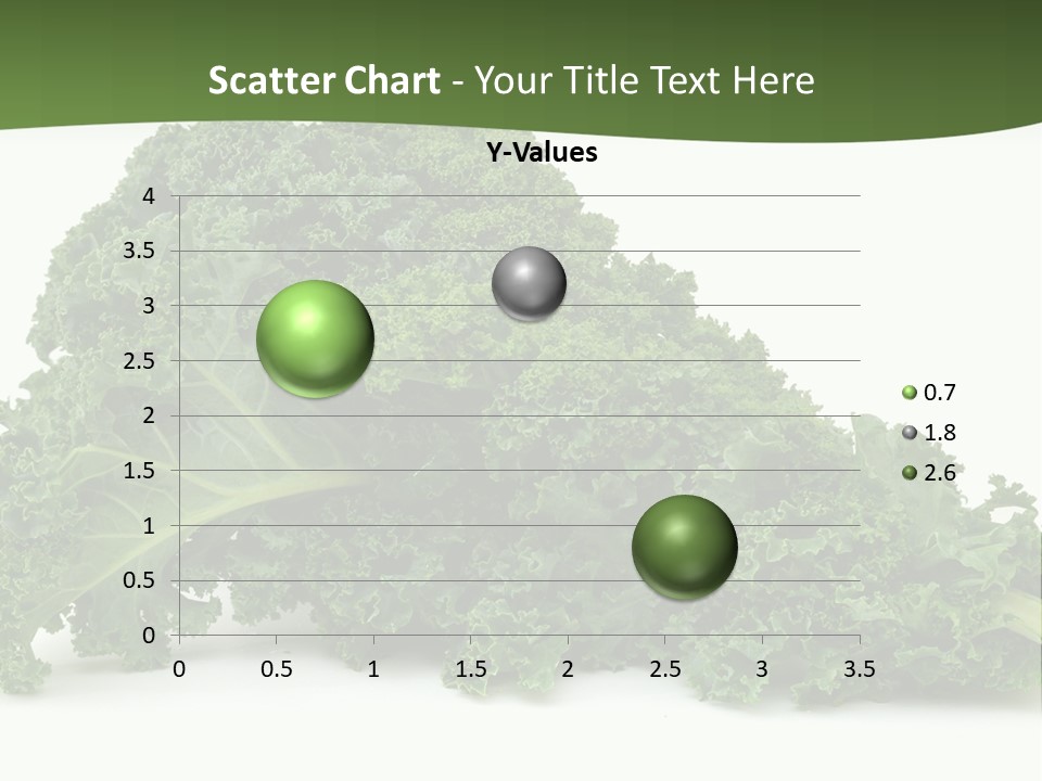 A Pile Of Green Leafy Vegetables On A White Background PowerPoint Template