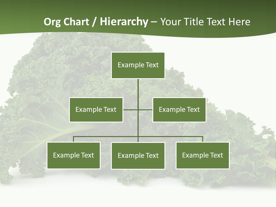 A Pile Of Green Leafy Vegetables On A White Background PowerPoint Template