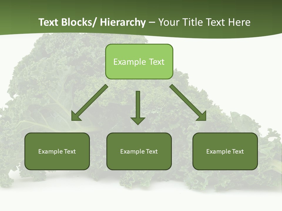 A Pile Of Green Leafy Vegetables On A White Background PowerPoint Template