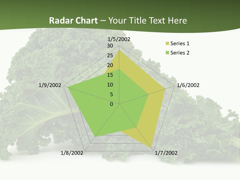 A Pile Of Green Leafy Vegetables On A White Background PowerPoint Template