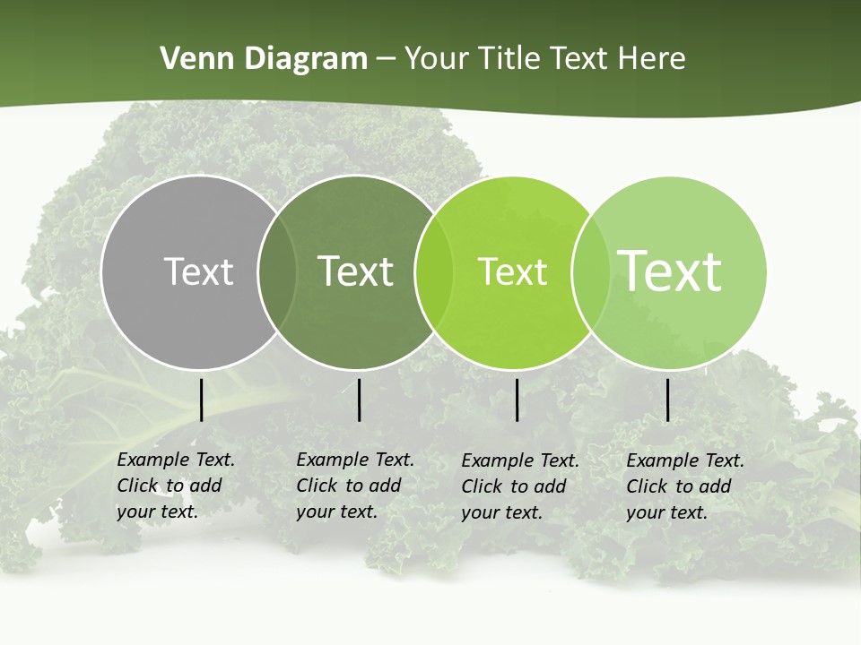 A Pile Of Green Leafy Vegetables On A White Background PowerPoint Template