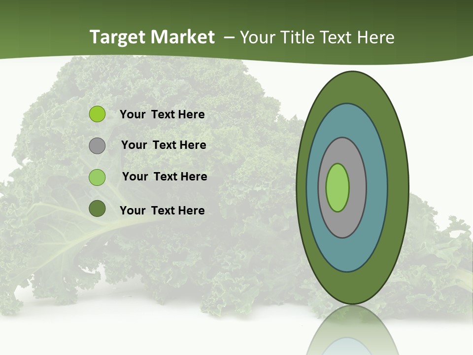 A Pile Of Green Leafy Vegetables On A White Background PowerPoint Template