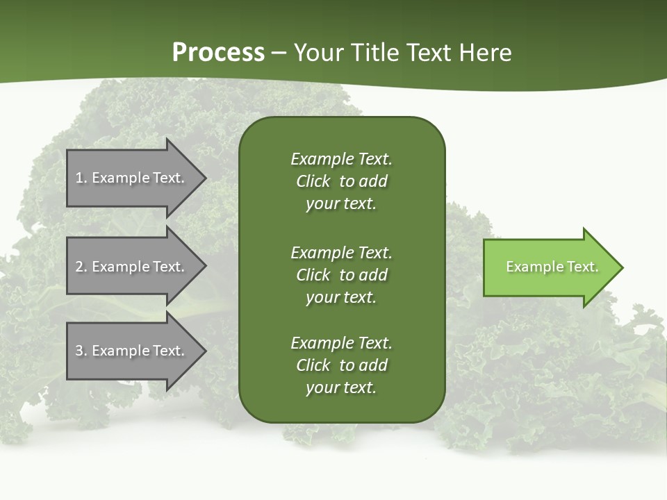 A Pile Of Green Leafy Vegetables On A White Background PowerPoint Template
