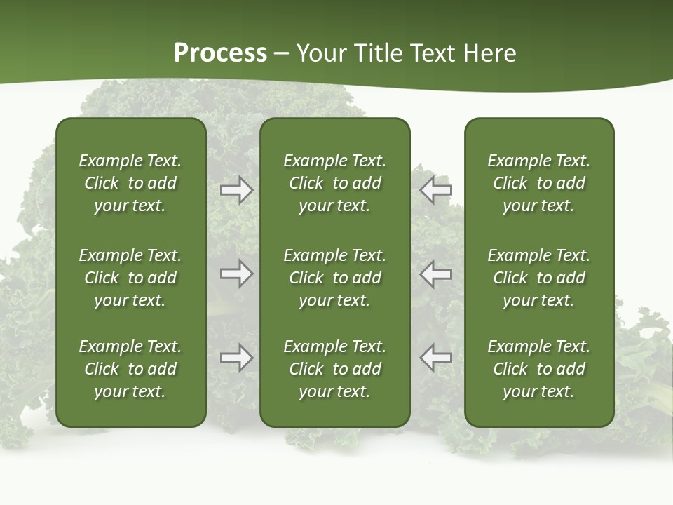 A Pile Of Green Leafy Vegetables On A White Background PowerPoint Template