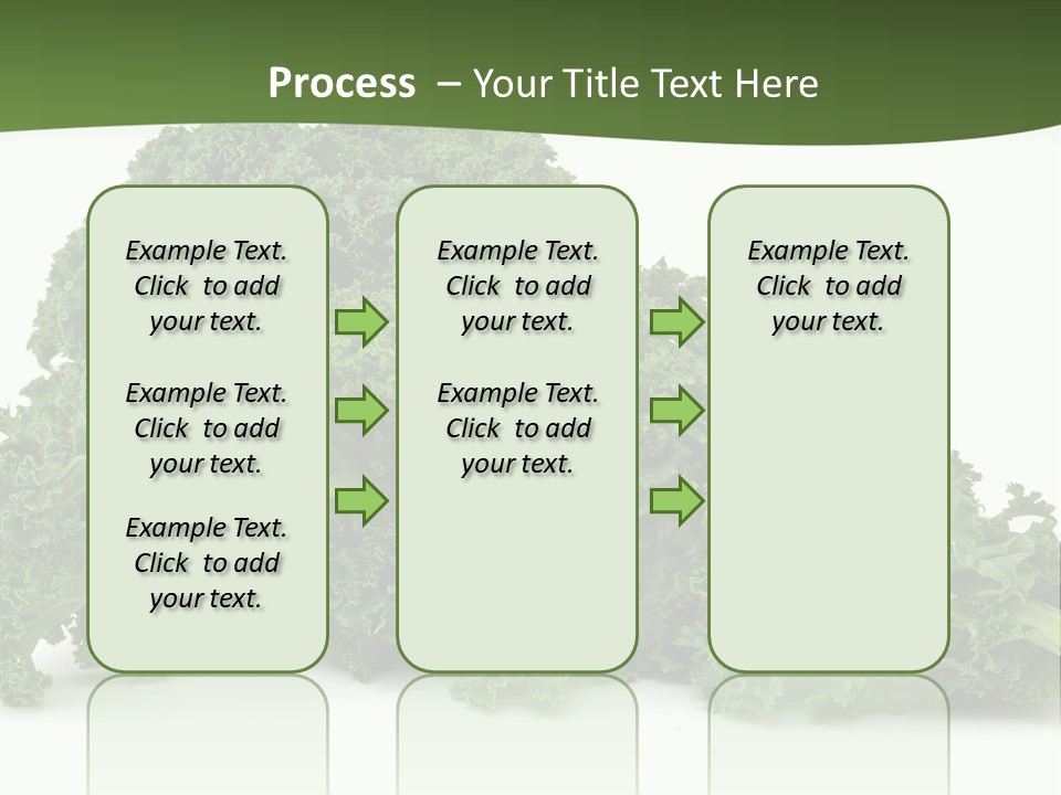 A Pile Of Green Leafy Vegetables On A White Background PowerPoint Template