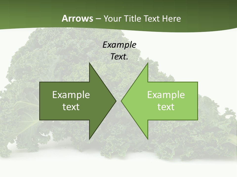 A Pile Of Green Leafy Vegetables On A White Background PowerPoint Template