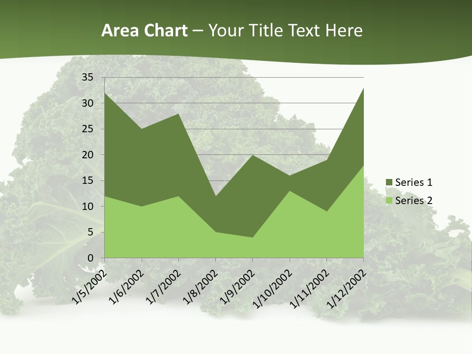 A Pile Of Green Leafy Vegetables On A White Background PowerPoint Template