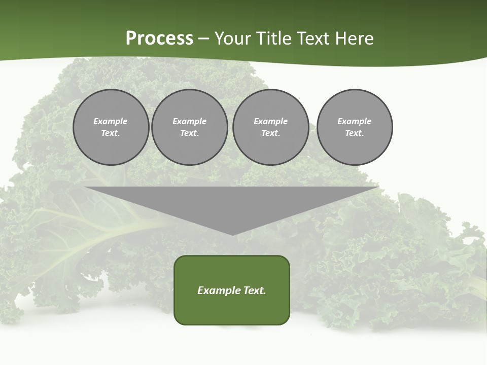 A Pile Of Green Leafy Vegetables On A White Background PowerPoint Template