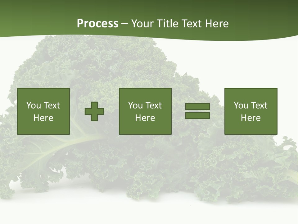 A Pile Of Green Leafy Vegetables On A White Background PowerPoint Template