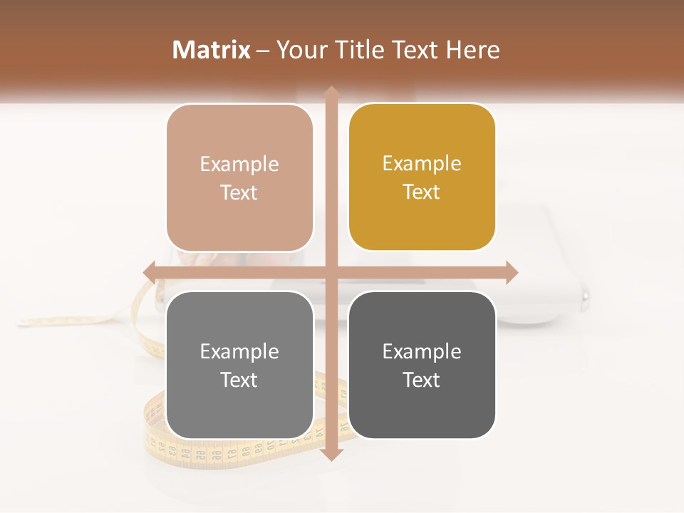 A Person Standing On A Scale With A Measuring Tape PowerPoint Template