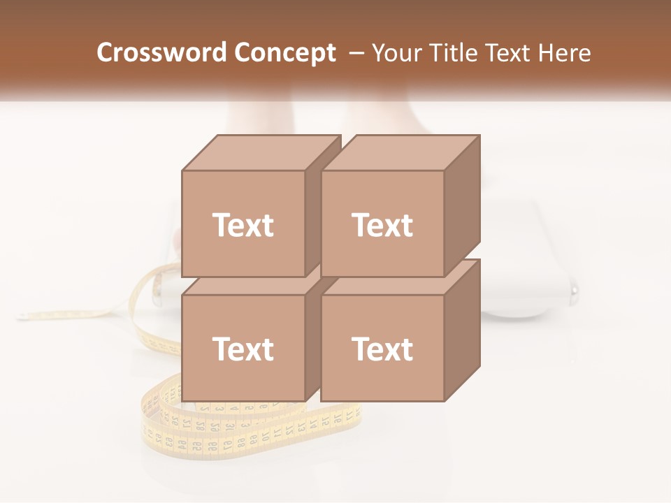 A Person Standing On A Scale With A Measuring Tape PowerPoint Template