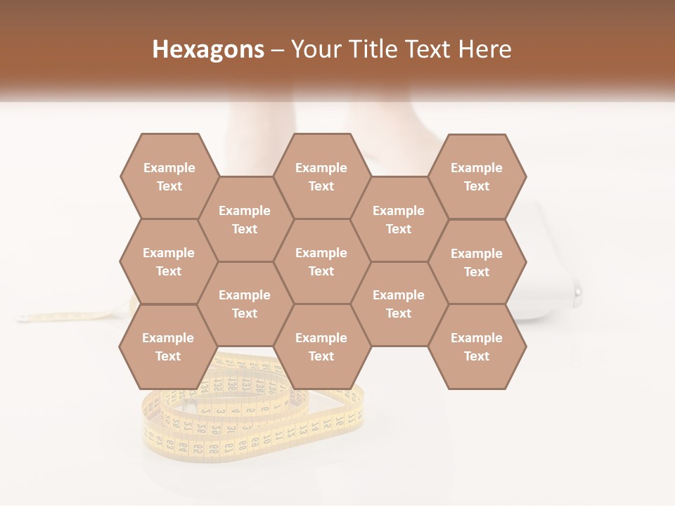 A Person Standing On A Scale With A Measuring Tape PowerPoint Template