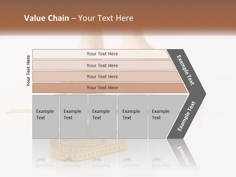 A Person Standing On A Scale With A Measuring Tape PowerPoint Template