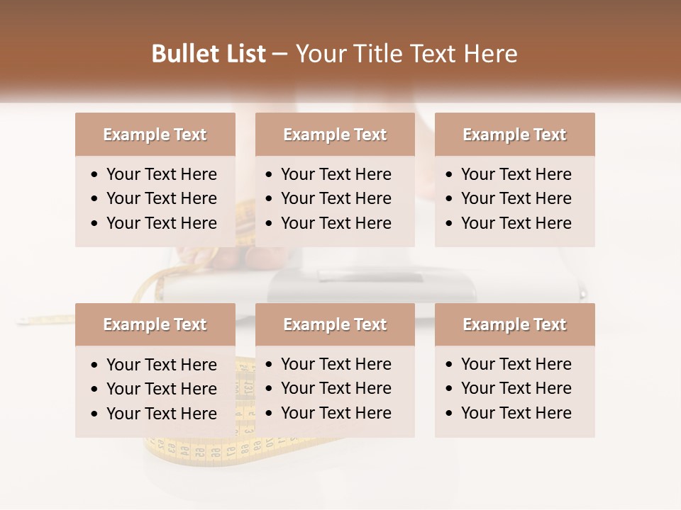 A Person Standing On A Scale With A Measuring Tape PowerPoint Template