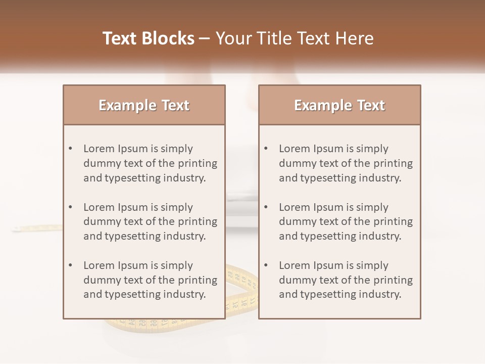 A Person Standing On A Scale With A Measuring Tape PowerPoint Template