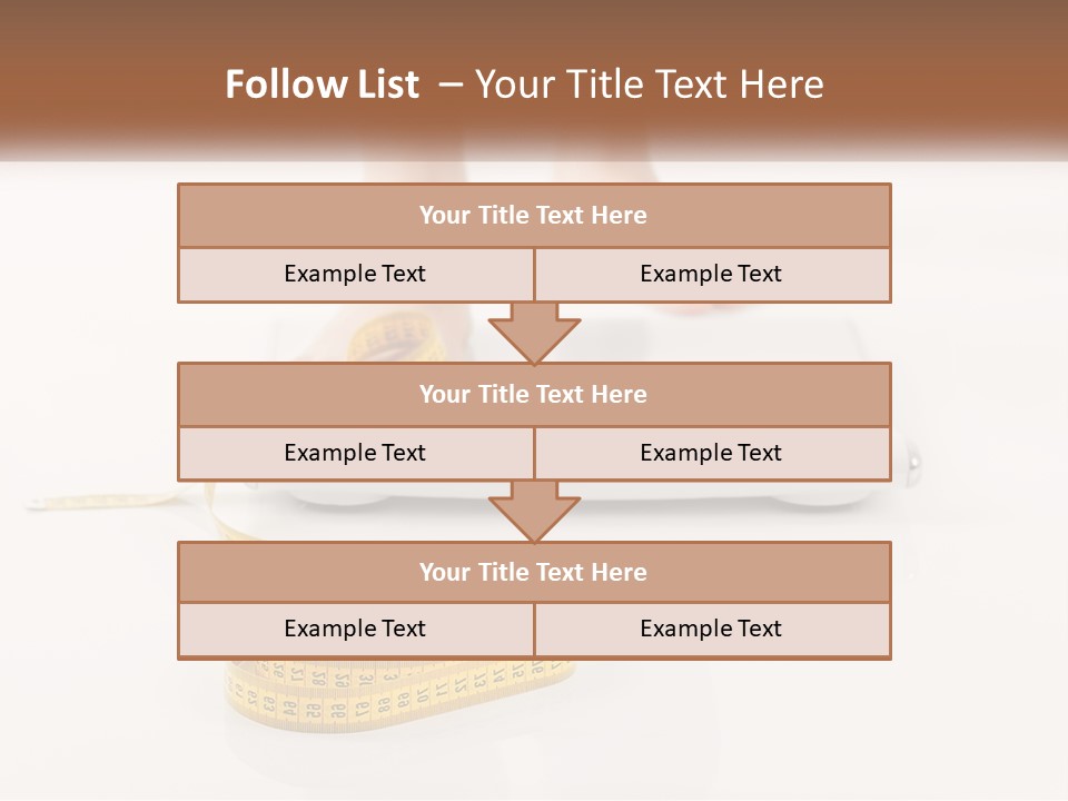 A Person Standing On A Scale With A Measuring Tape PowerPoint Template